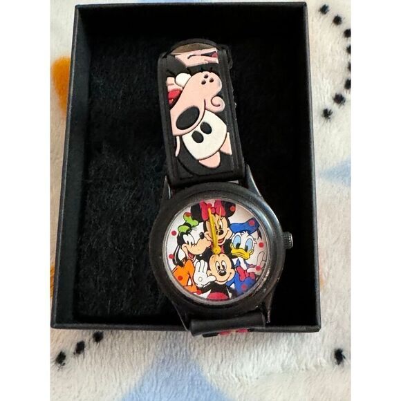 Rare Vintage Disney Time Works Micky, Minnie Mouse, Donald Duck, Goofy Watch - Picture 5 of 12